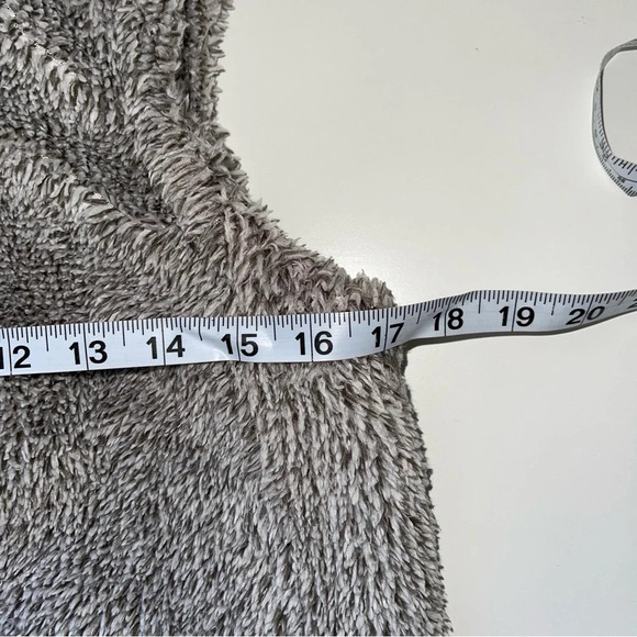 Maurices Gray Asymmetrical Collar Open Front Sherpa Vest Xsmall Women’s - Picture 7 of 11